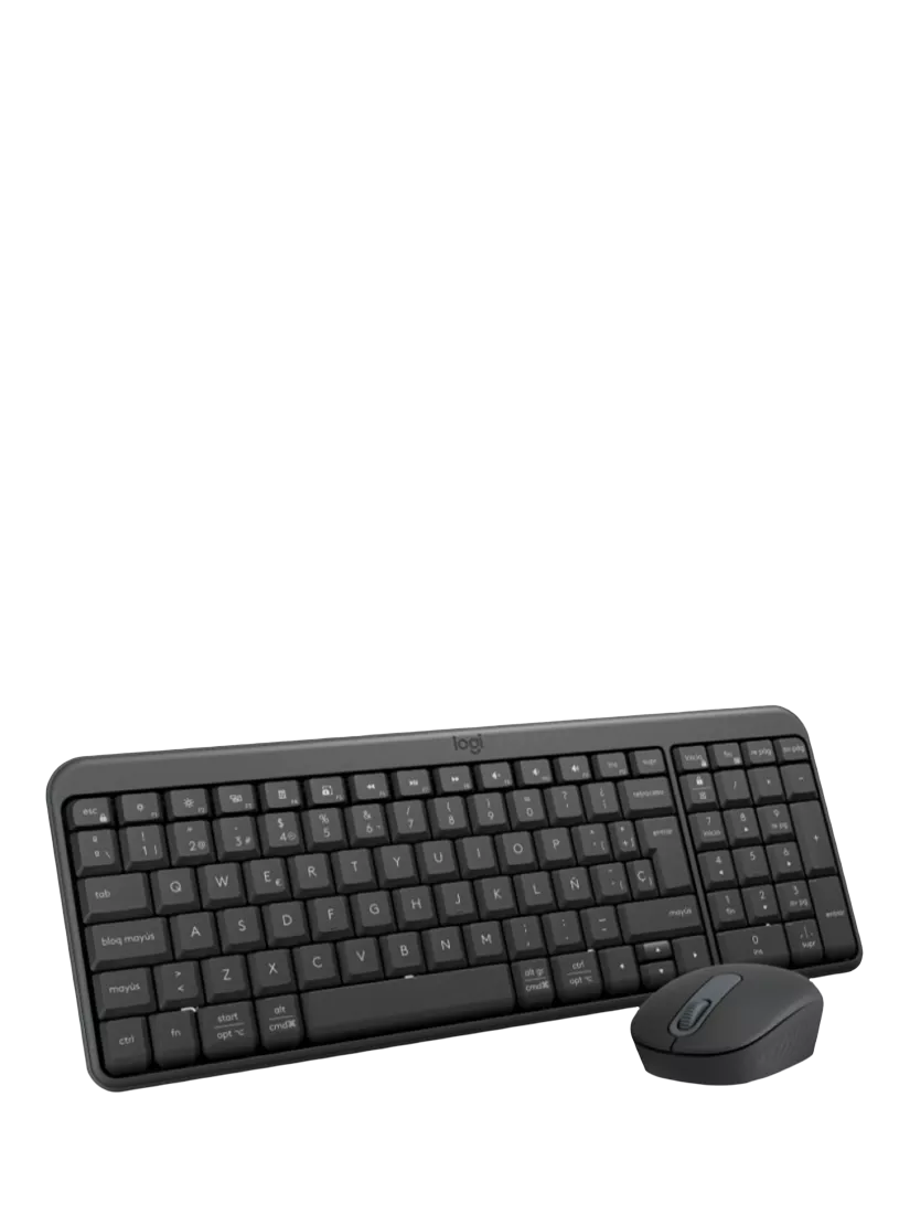 Logitech wireless keyboard and mouse combo black compact, UK version