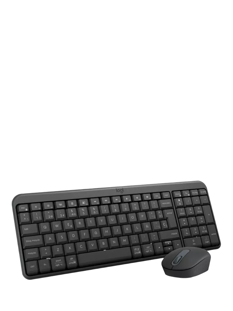 Logitech wireless keyboard and mouse combo black compact, UK version