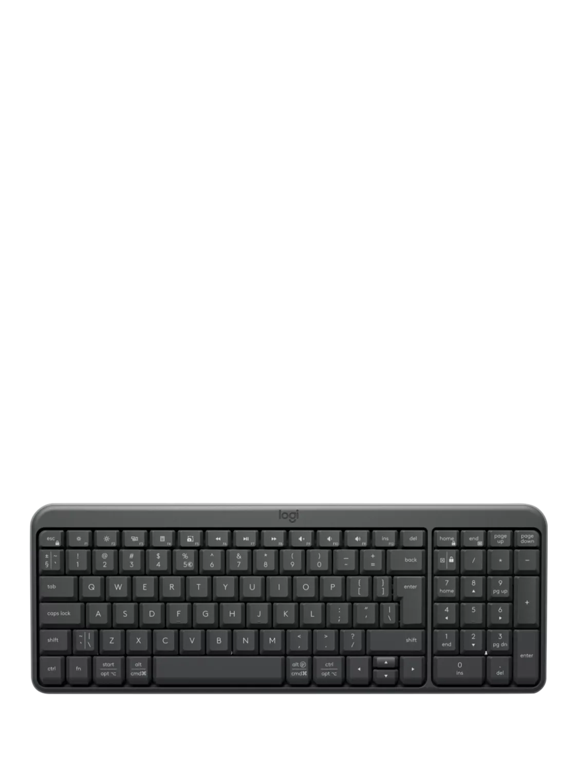 Logitech K250 wireless keyboard black, UK layout - British product