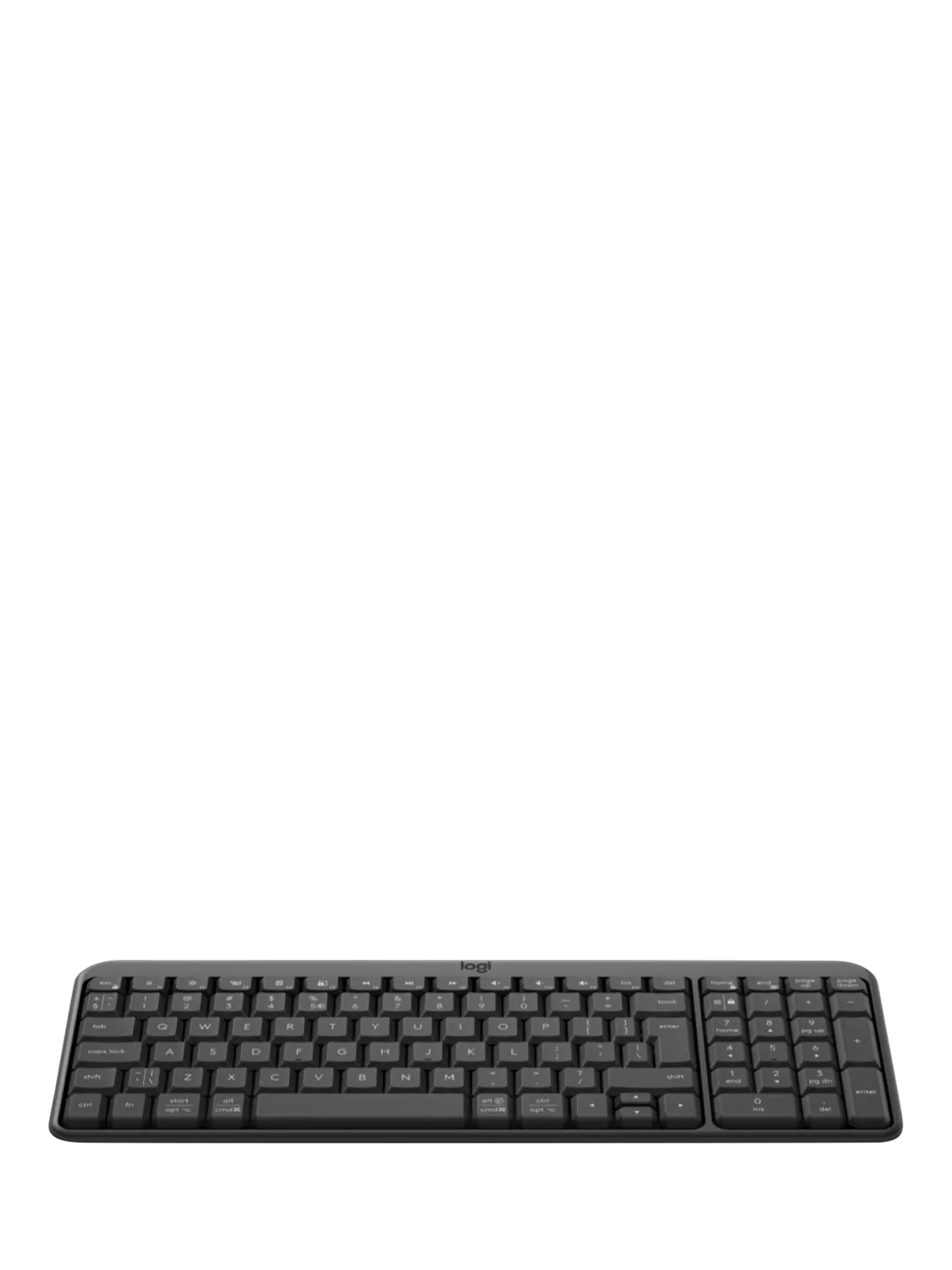 Logitech K250 wireless keyboard black, UK layout - British product