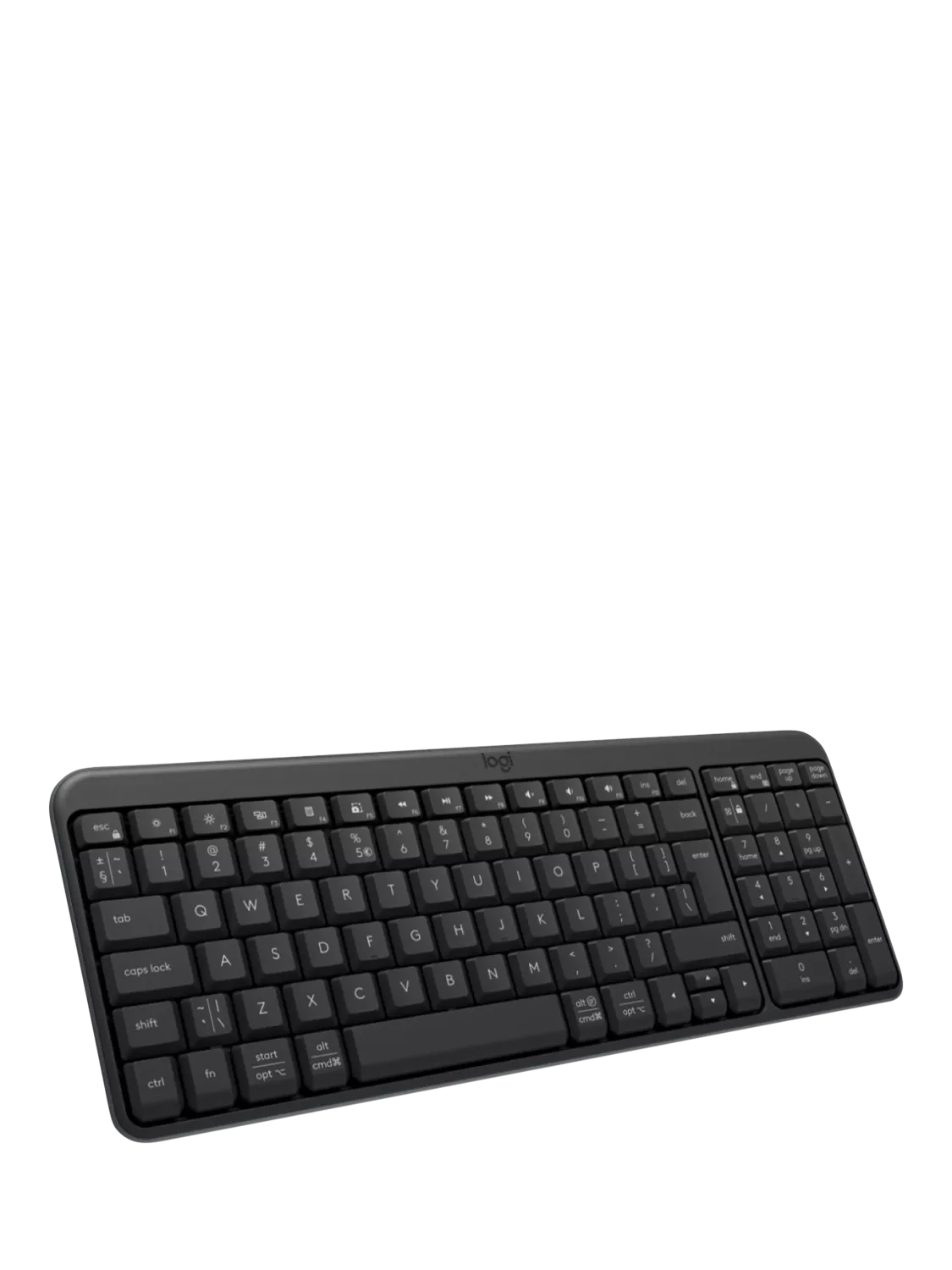 Logitech K250 wireless keyboard black, UK layout - British product