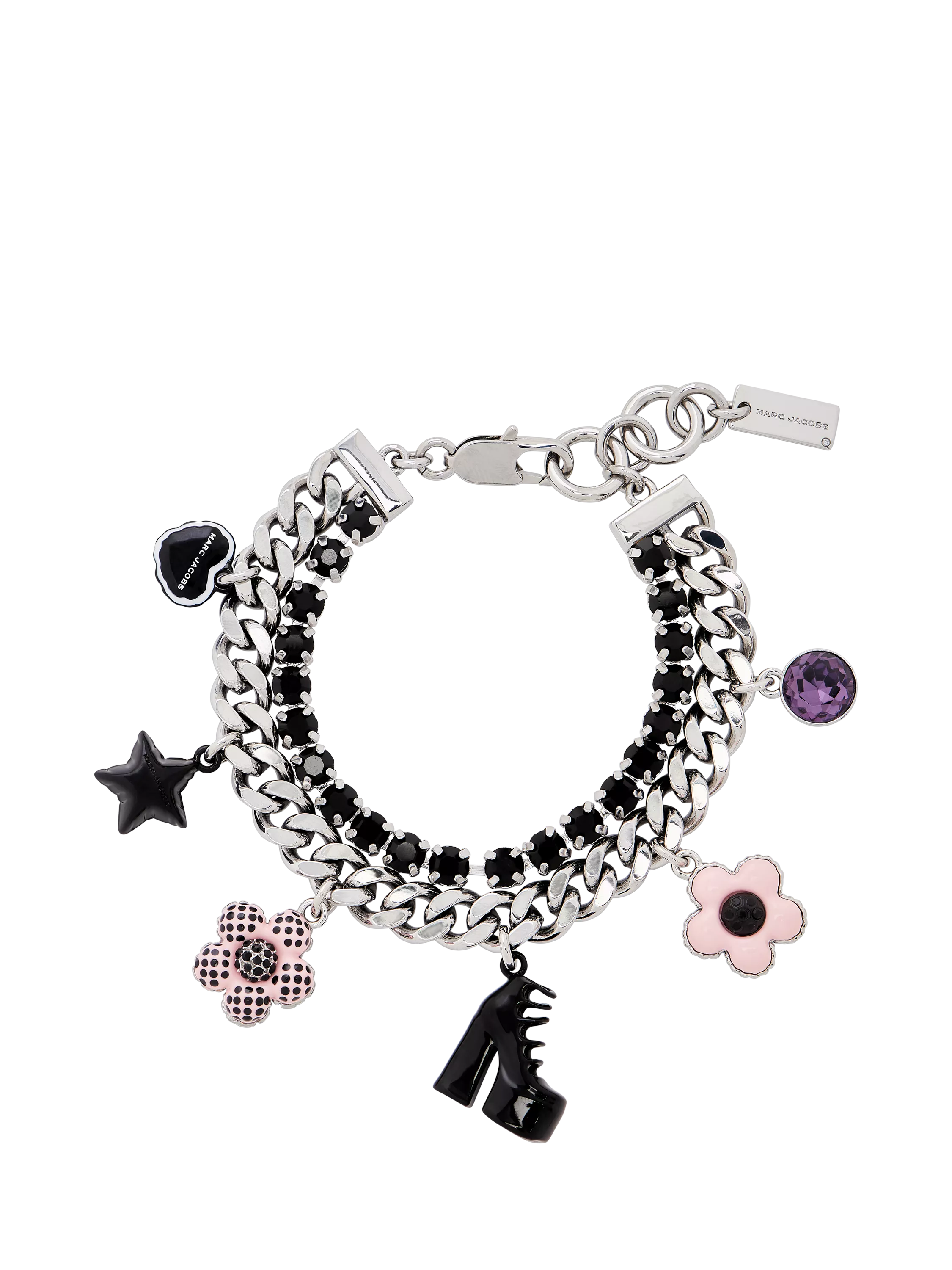 Marc Jacobs Mini Icon Charm Bracelet silver multi - British product