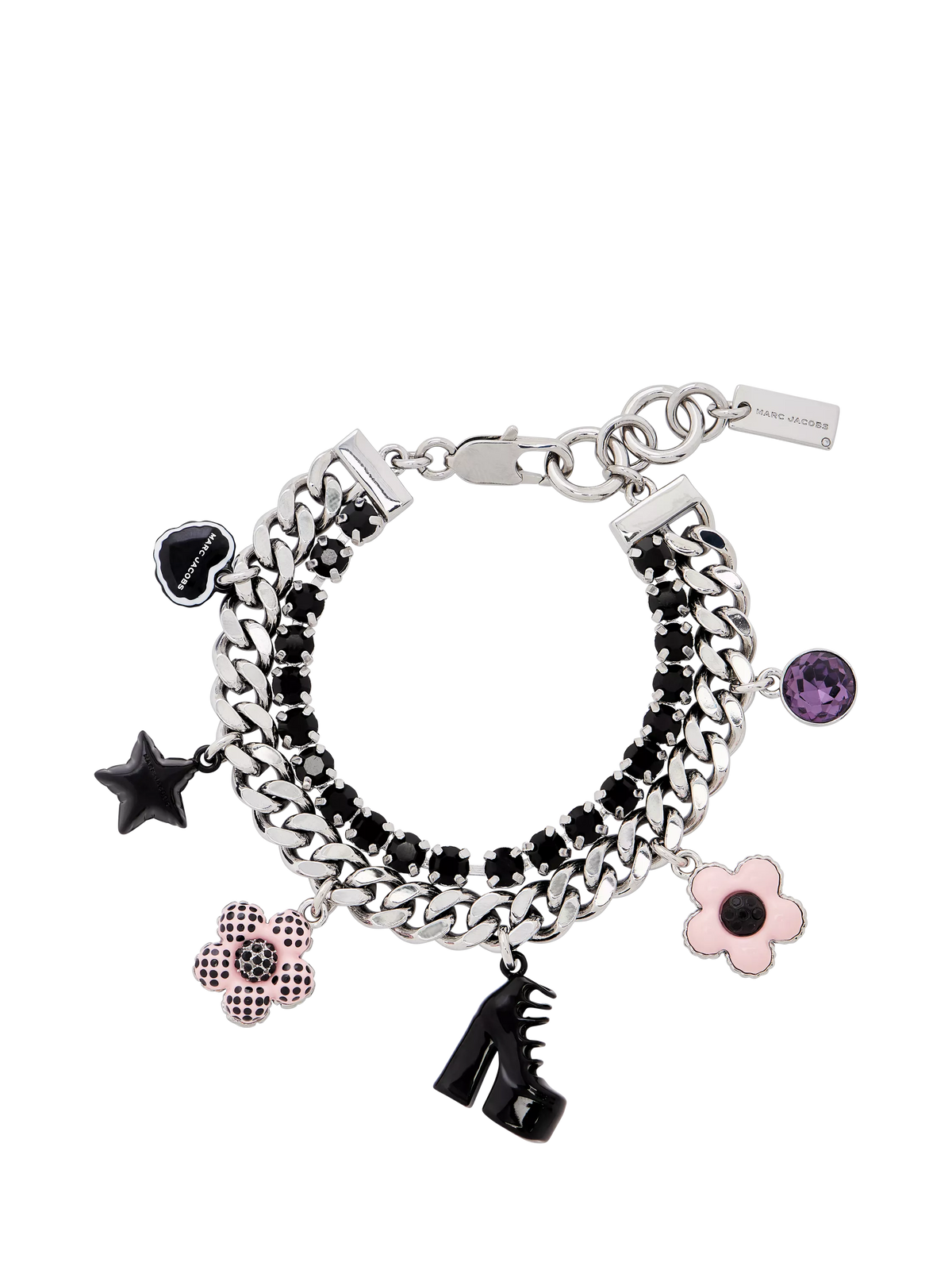 Marc Jacobs Mini Icon Charm Bracelet silver multi - British product