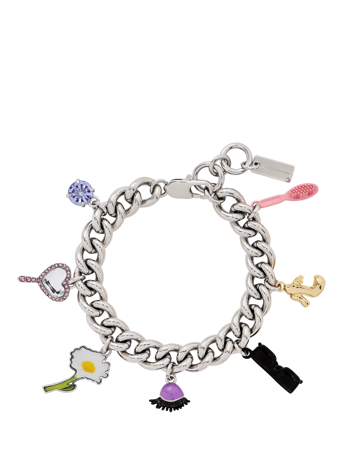 Marc Jacobs Dollhouse charm bracelet silver multi (British brand)