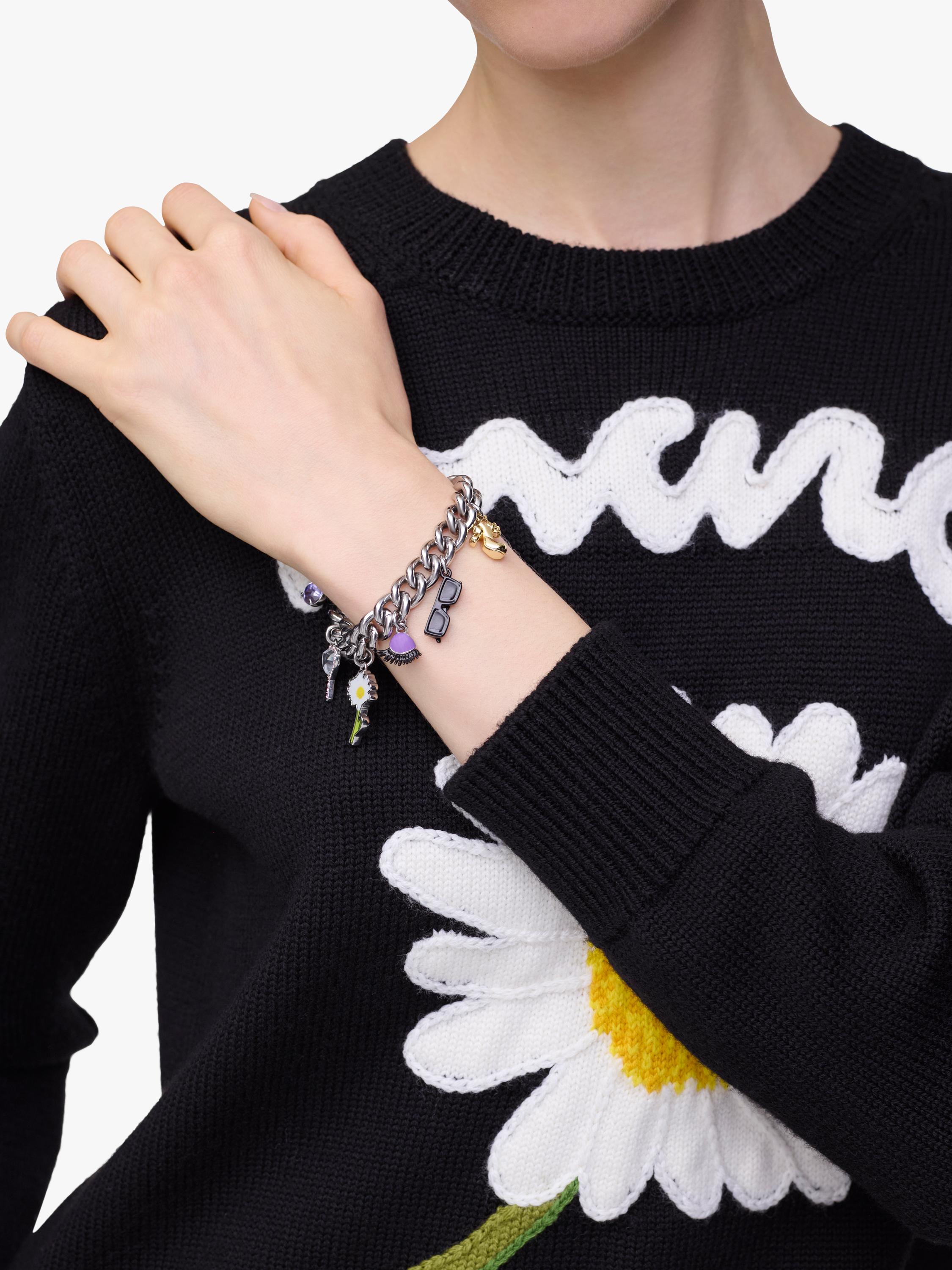 Marc Jacobs Dollhouse charm bracelet silver multi (British brand)