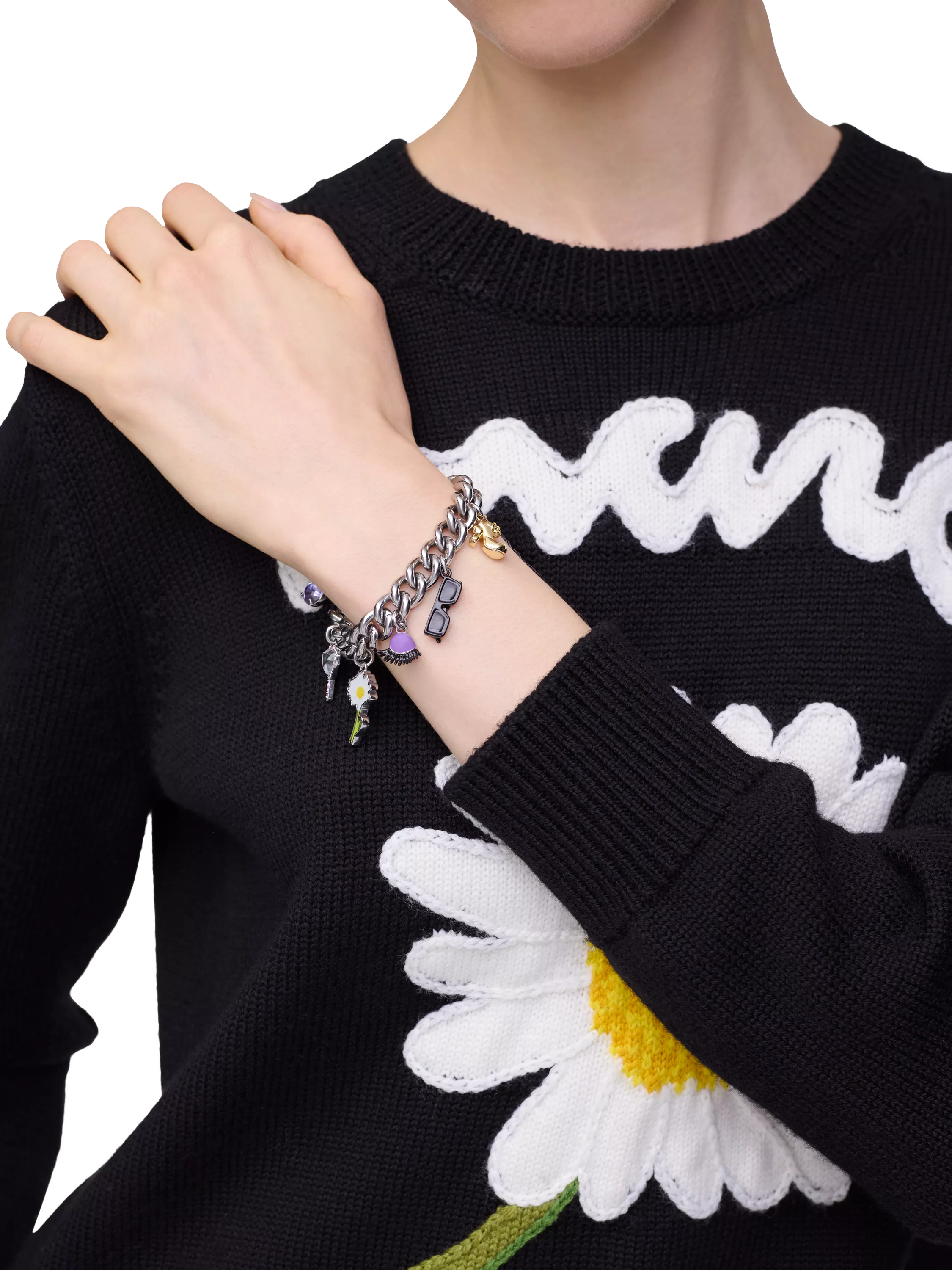 Marc Jacobs Dollhouse charm bracelet silver multi (British brand)
