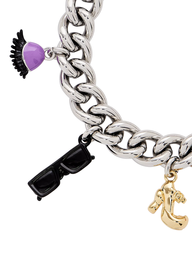 Marc Jacobs Dollhouse charm bracelet silver multi (British brand)