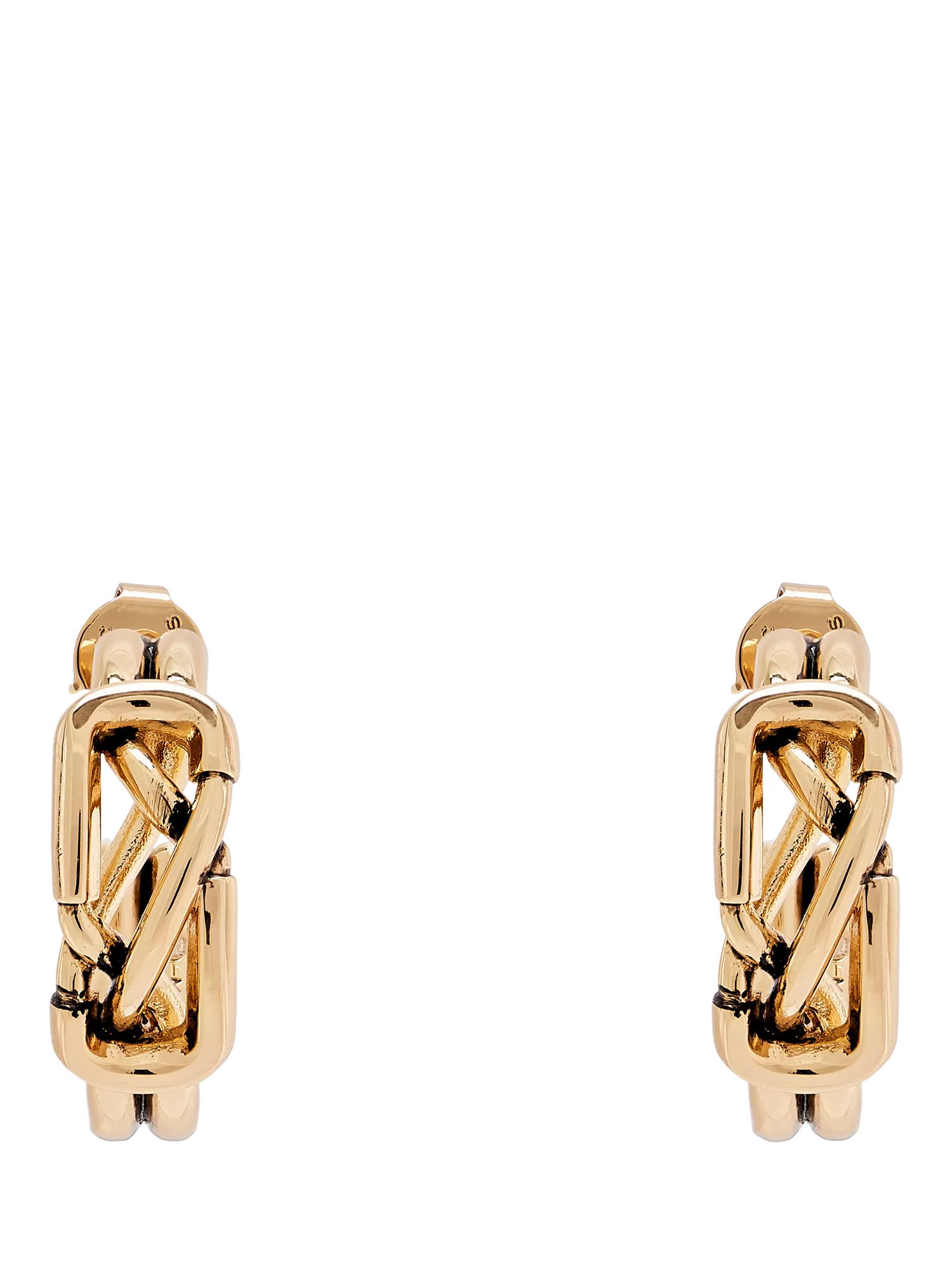 Marc Jacobs gold hoop earrings with cubic zirconia - British product