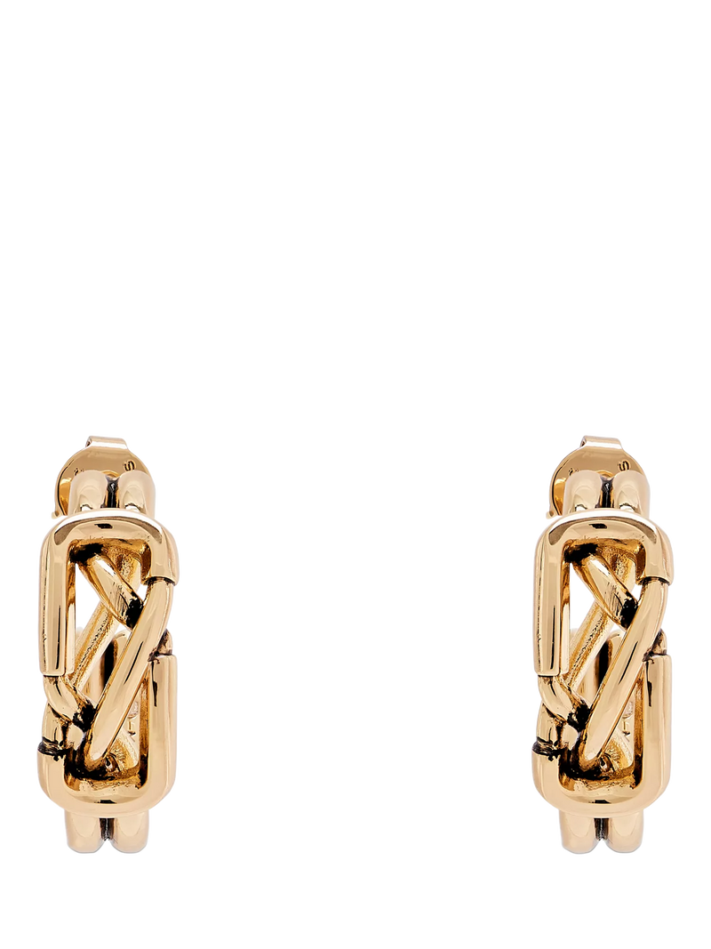 Marc Jacobs gold hoop earrings with cubic zirconia - British product