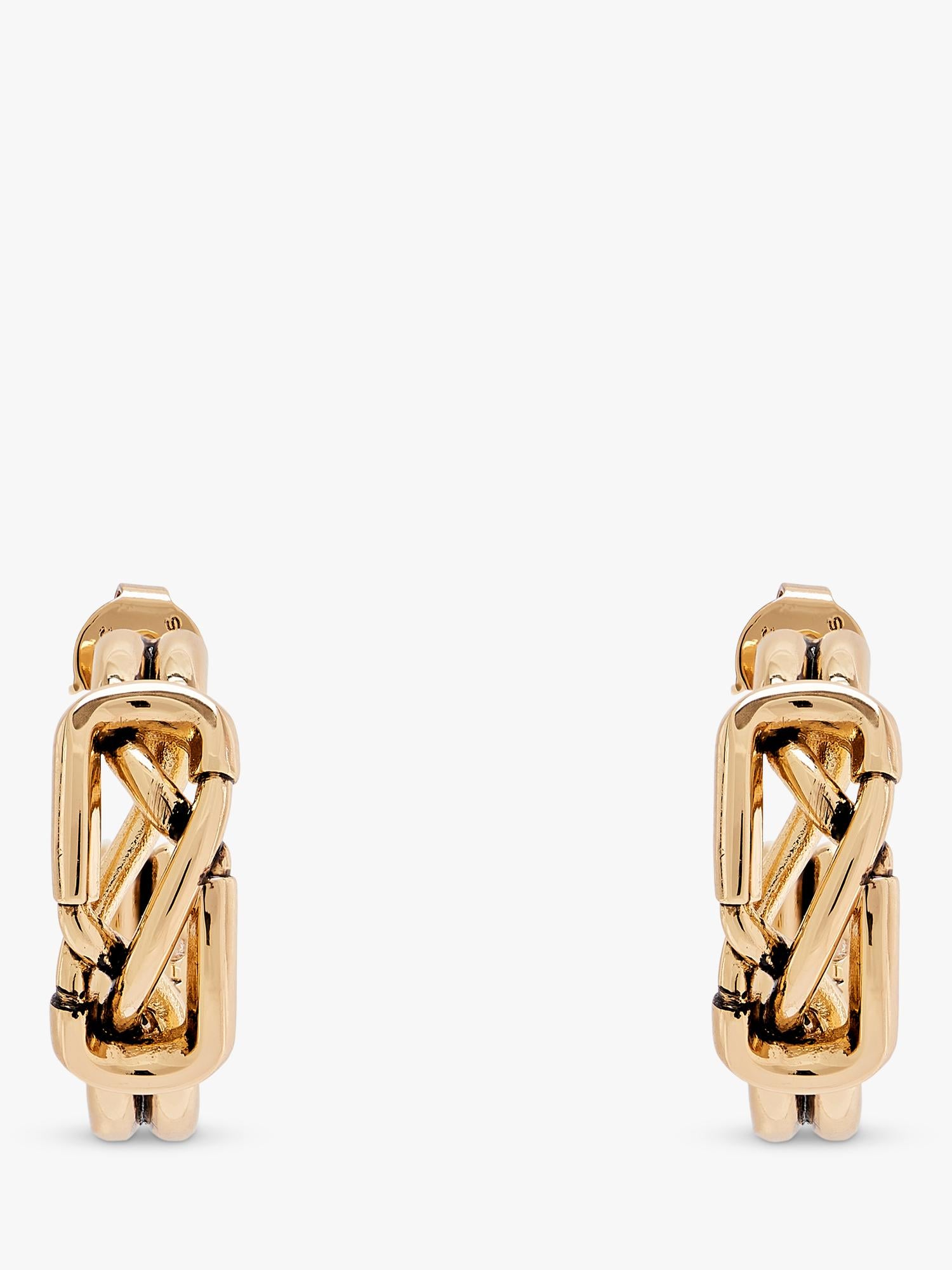 Marc Jacobs gold hoop earrings with cubic zirconia - British product