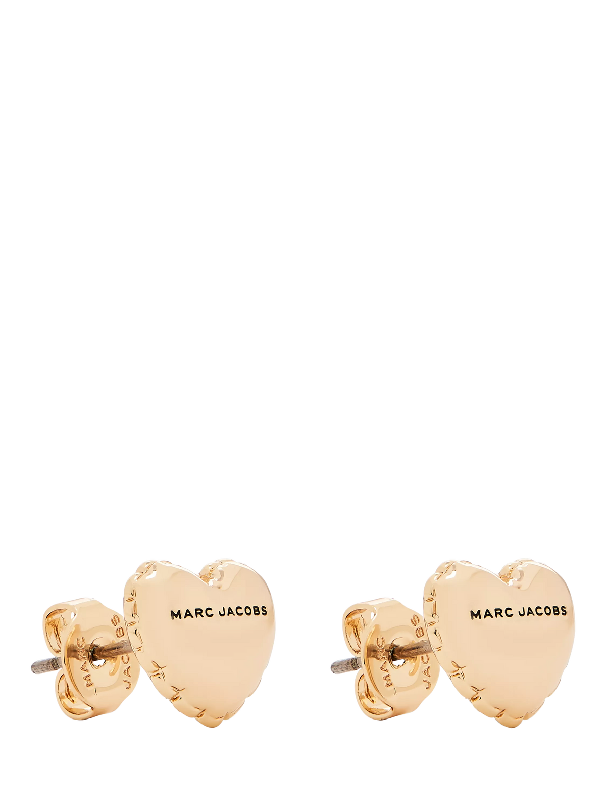 Marc Jacobs heart stud earrings gold plated (British brand)