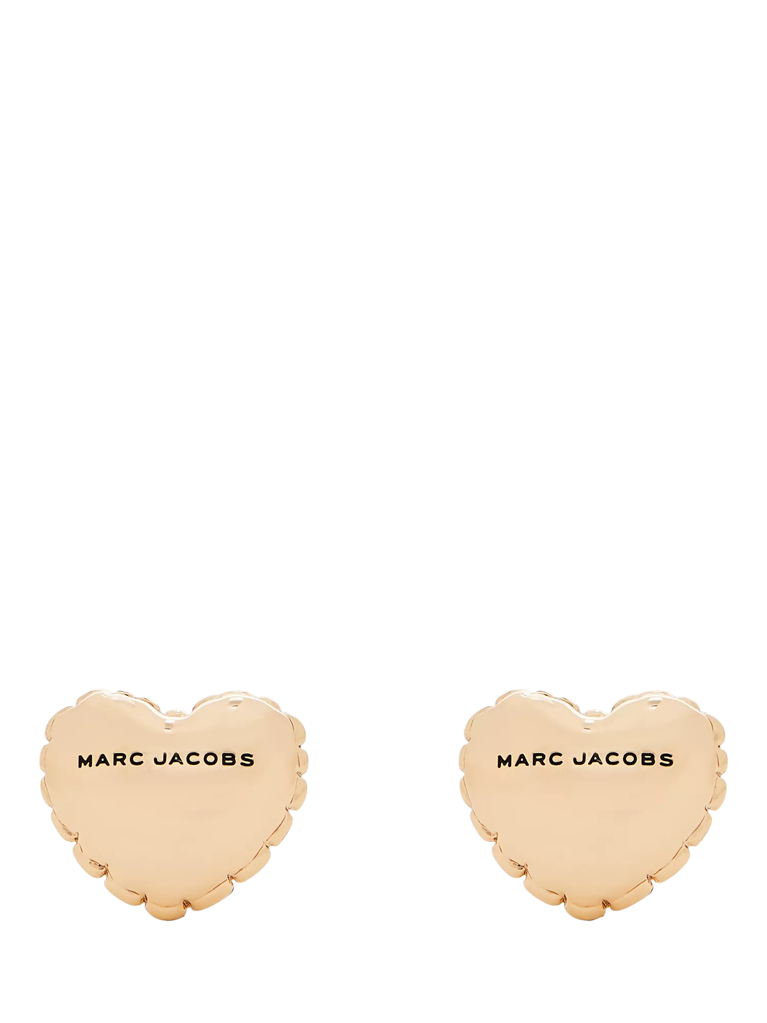 Marc Jacobs heart stud earrings gold plated (British brand)