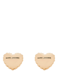 Marc Jacobs heart stud earrings gold plated (British brand)