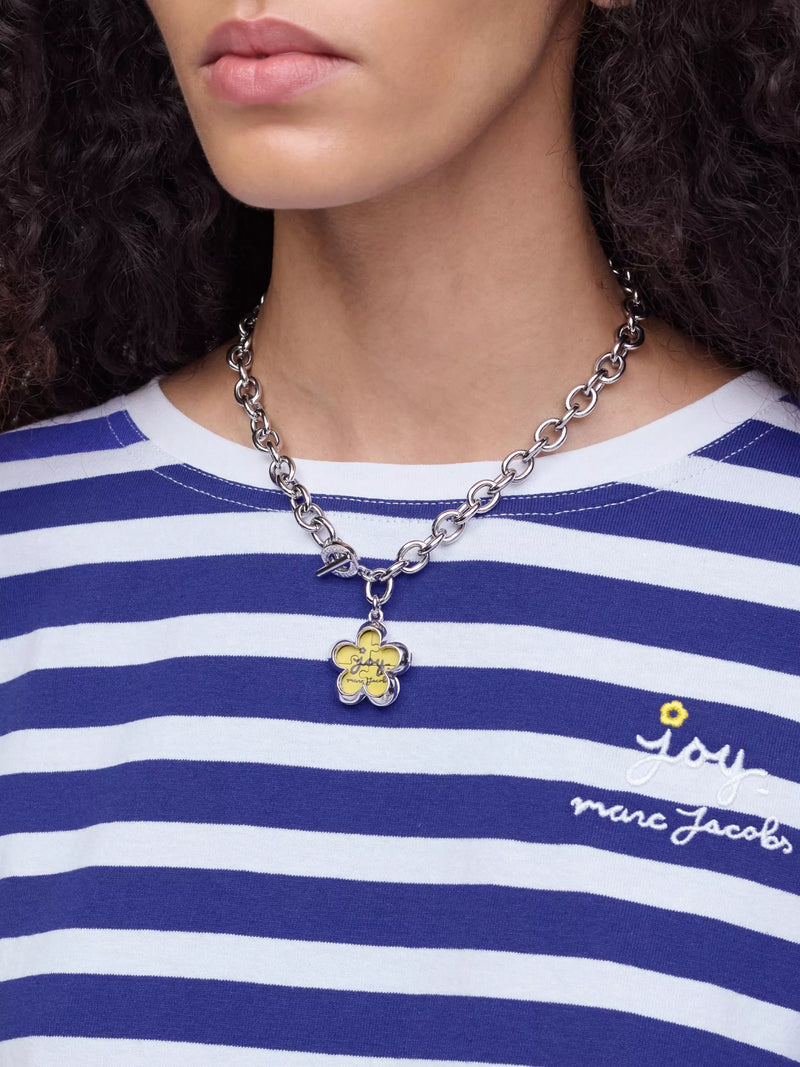 Marc Jacobs Daisy Puzzle Pendant in silver multi, UK version