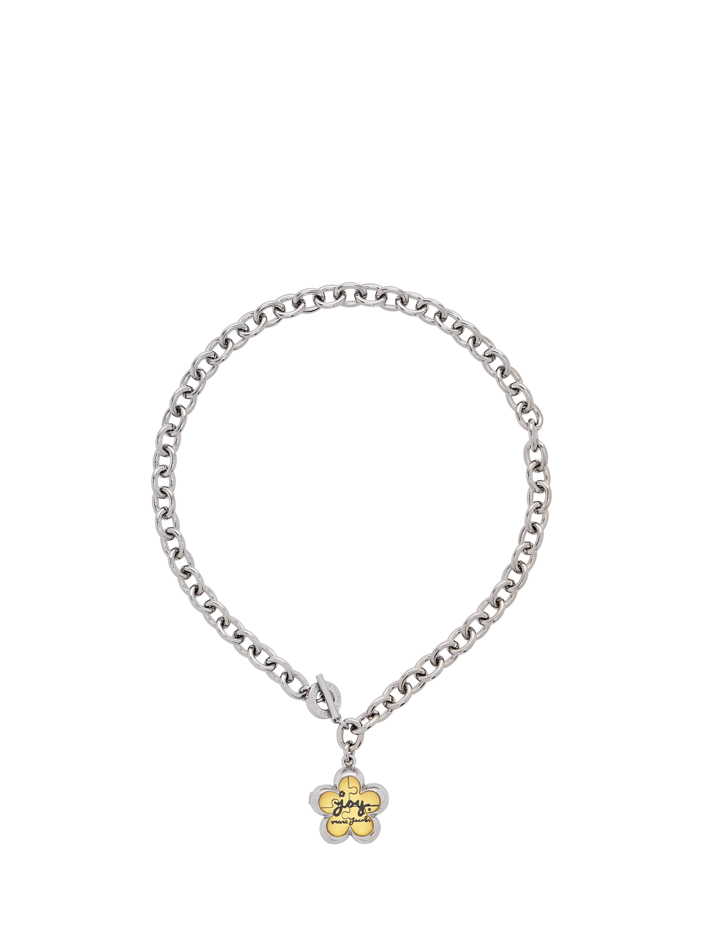 Marc Jacobs Daisy Puzzle Pendant in silver multi, UK version