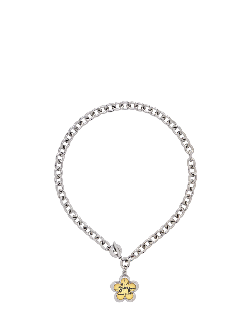 Marc Jacobs Daisy Puzzle Pendant in silver multi, UK version