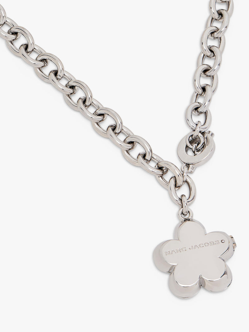 Marc Jacobs Daisy Puzzle Pendant in silver multi, UK version