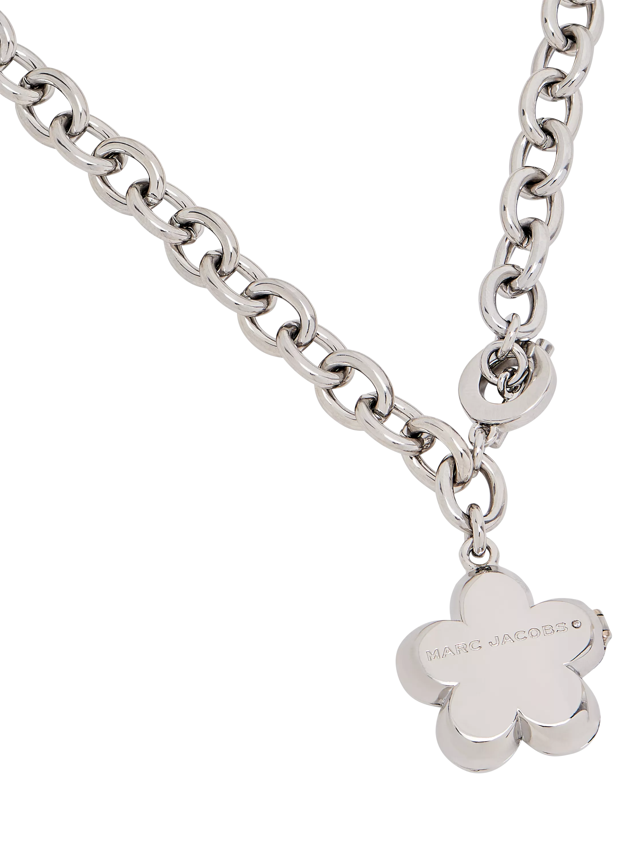 Marc Jacobs Daisy Puzzle Pendant in silver multi, UK version