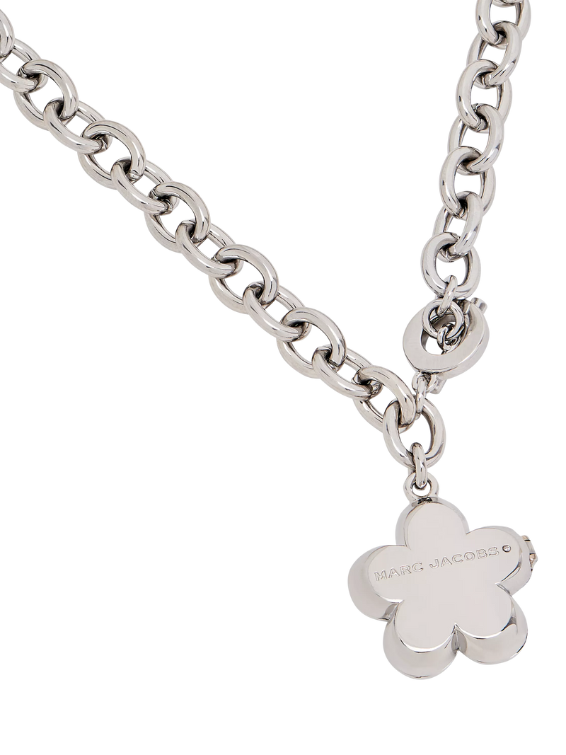 Marc Jacobs Daisy Puzzle Pendant in silver multi, UK version