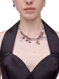 Marc Jacobs charm necklace silver multi, imported from the UK