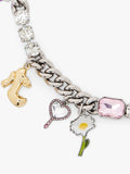 Marc Jacobs charm necklace silver multi, imported from the UK