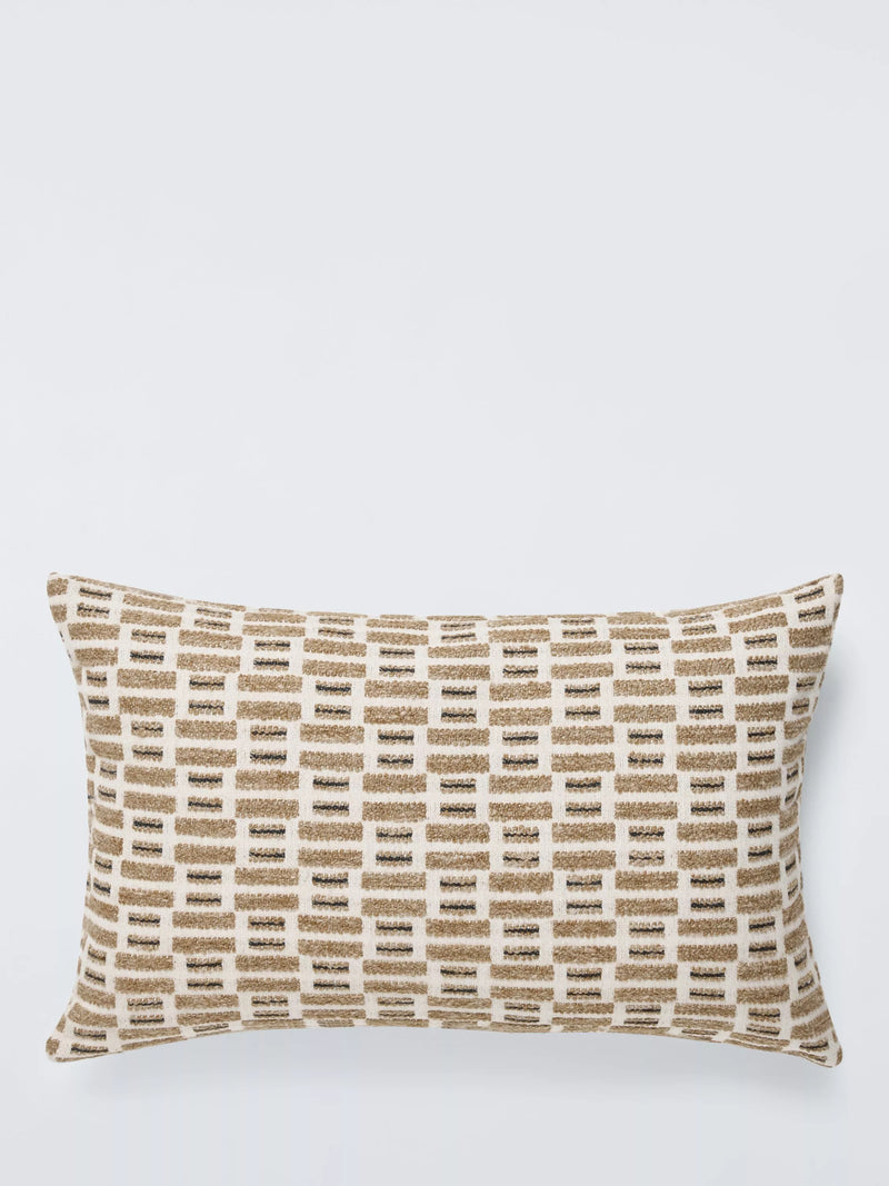 John Lewis Rustic Blocks cushion 35x55cm, UK version