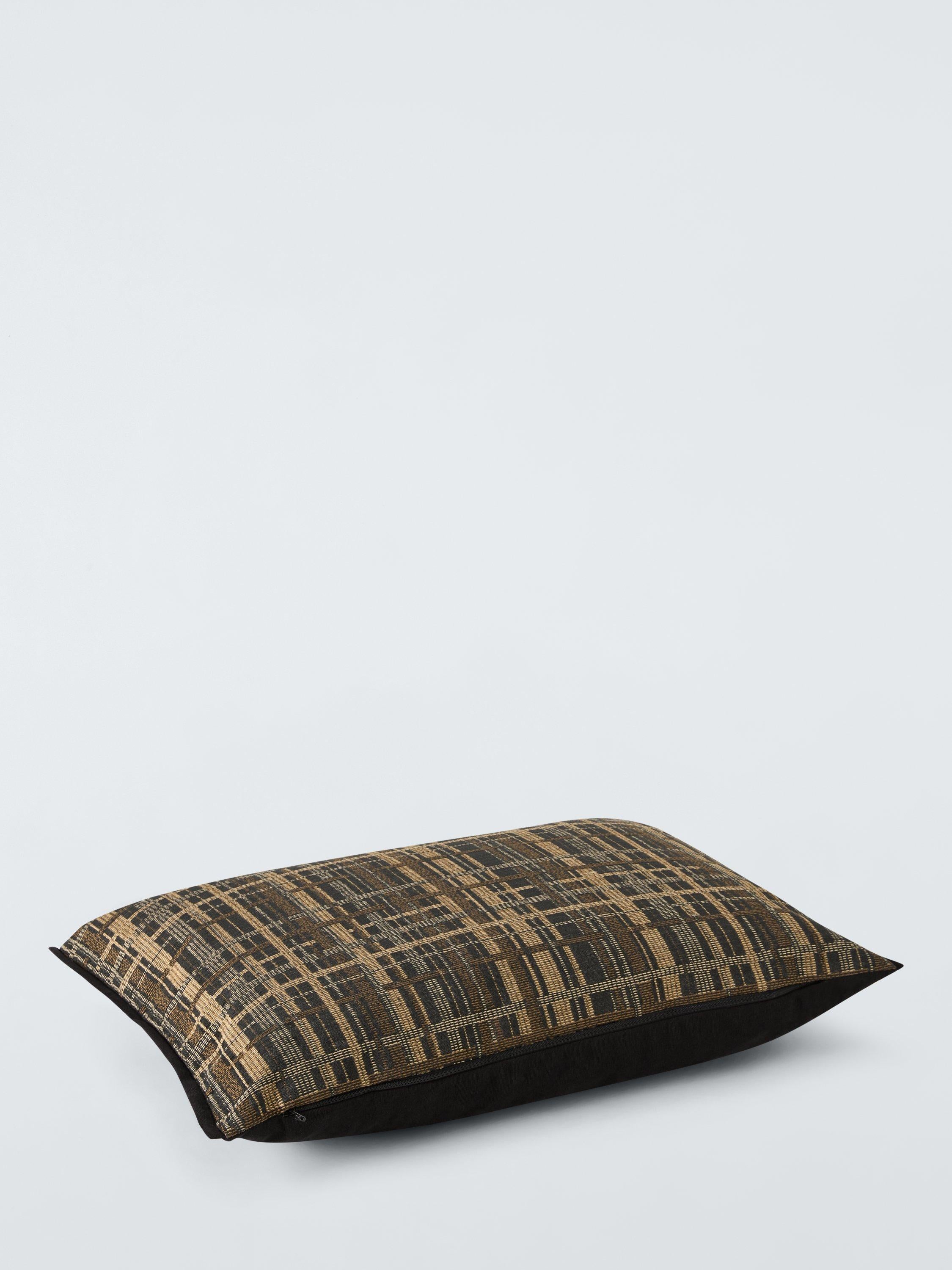 John Lewis rustic check cushion graphite - UK version