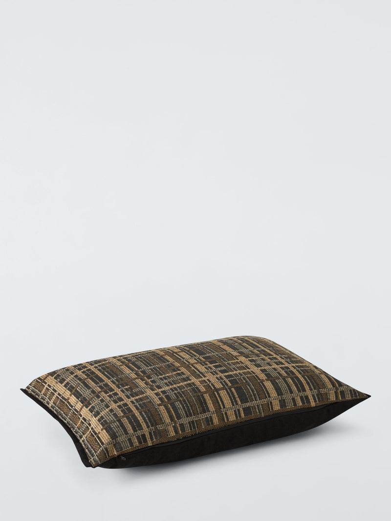 John Lewis rustic check cushion graphite - UK version