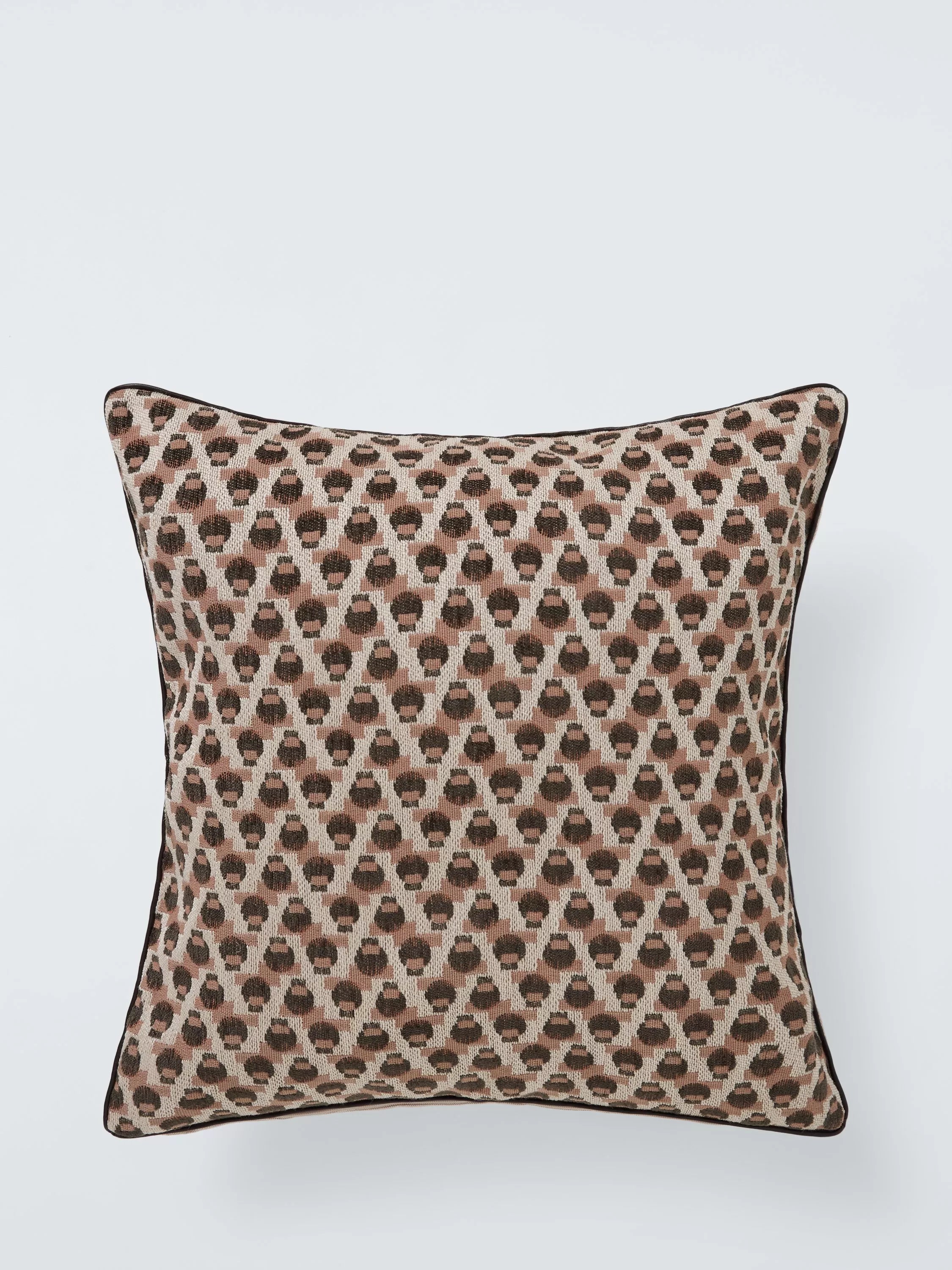 John Lewis rustic geo weave cushion brown multi 43cm - British product