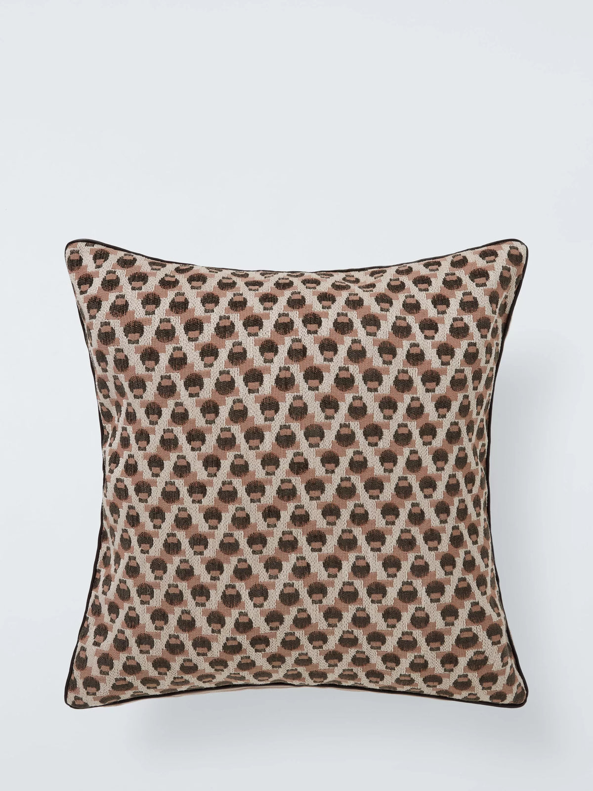 John Lewis rustic geo weave cushion brown multi 43cm - British product