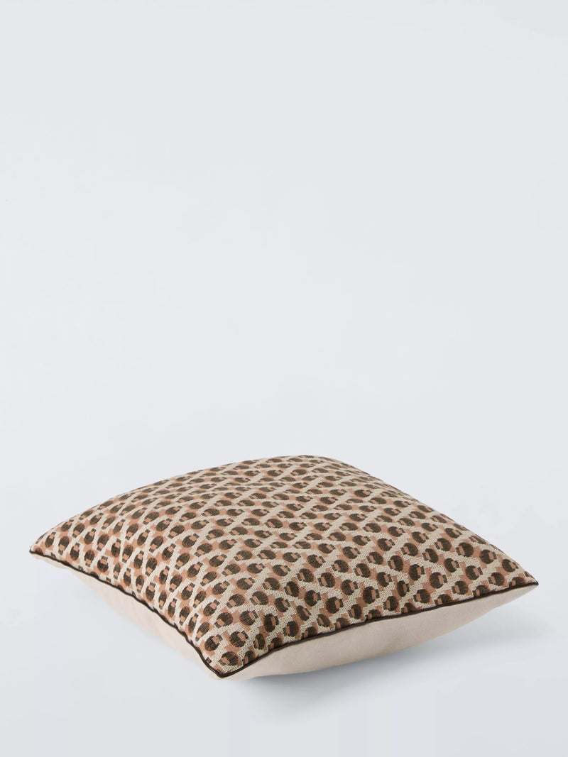 John Lewis rustic geo weave cushion brown multi 43cm - British product
