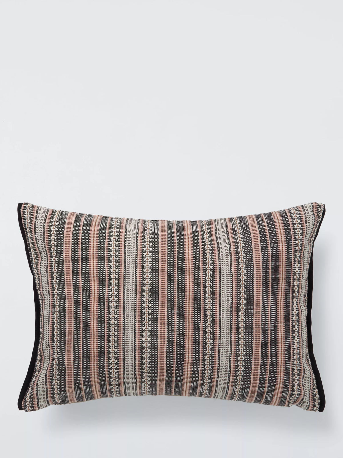 John Lewis rustic stripe cushion pink, imported from the UK