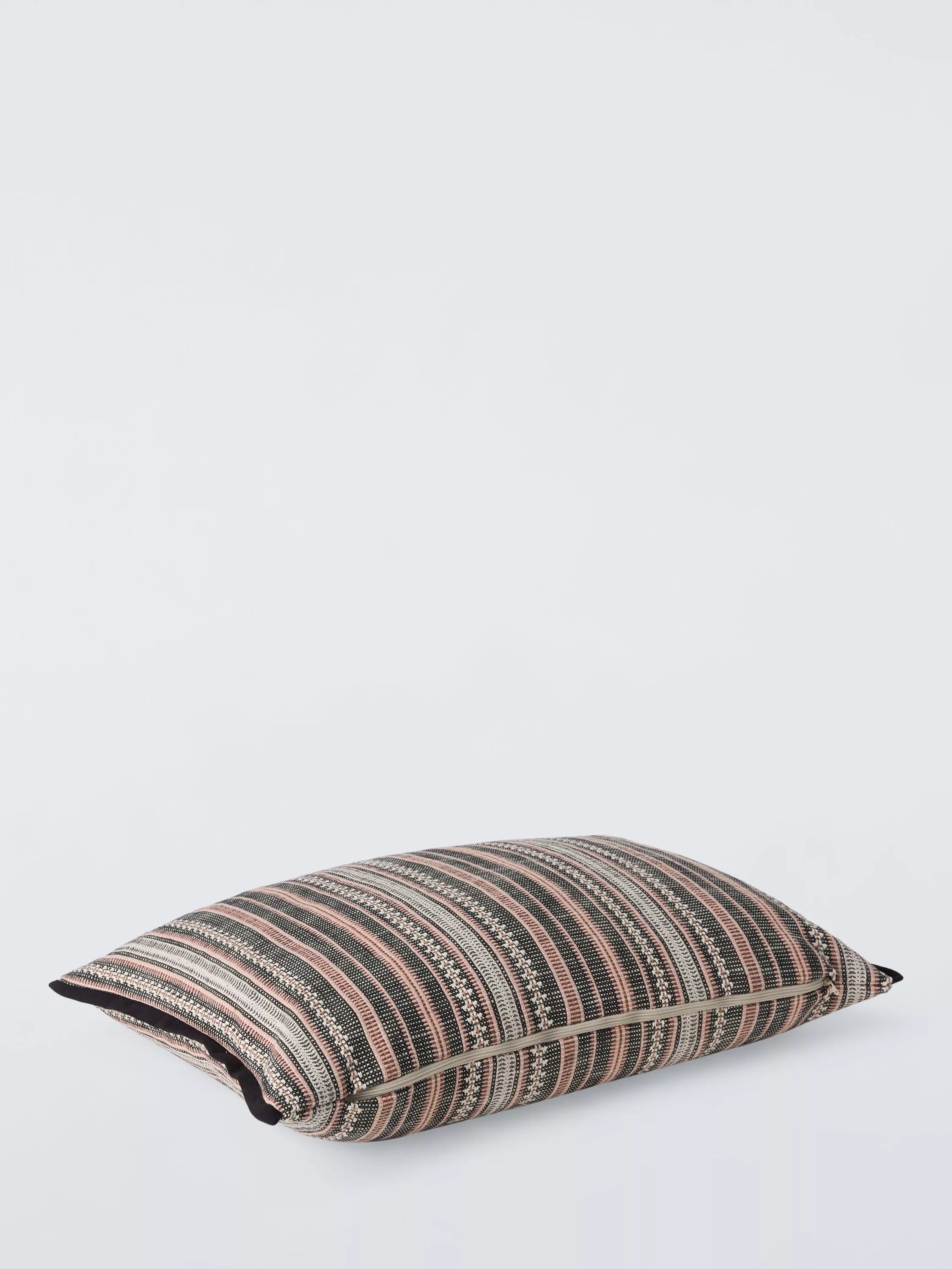 John Lewis rustic stripe cushion pink, imported from the UK