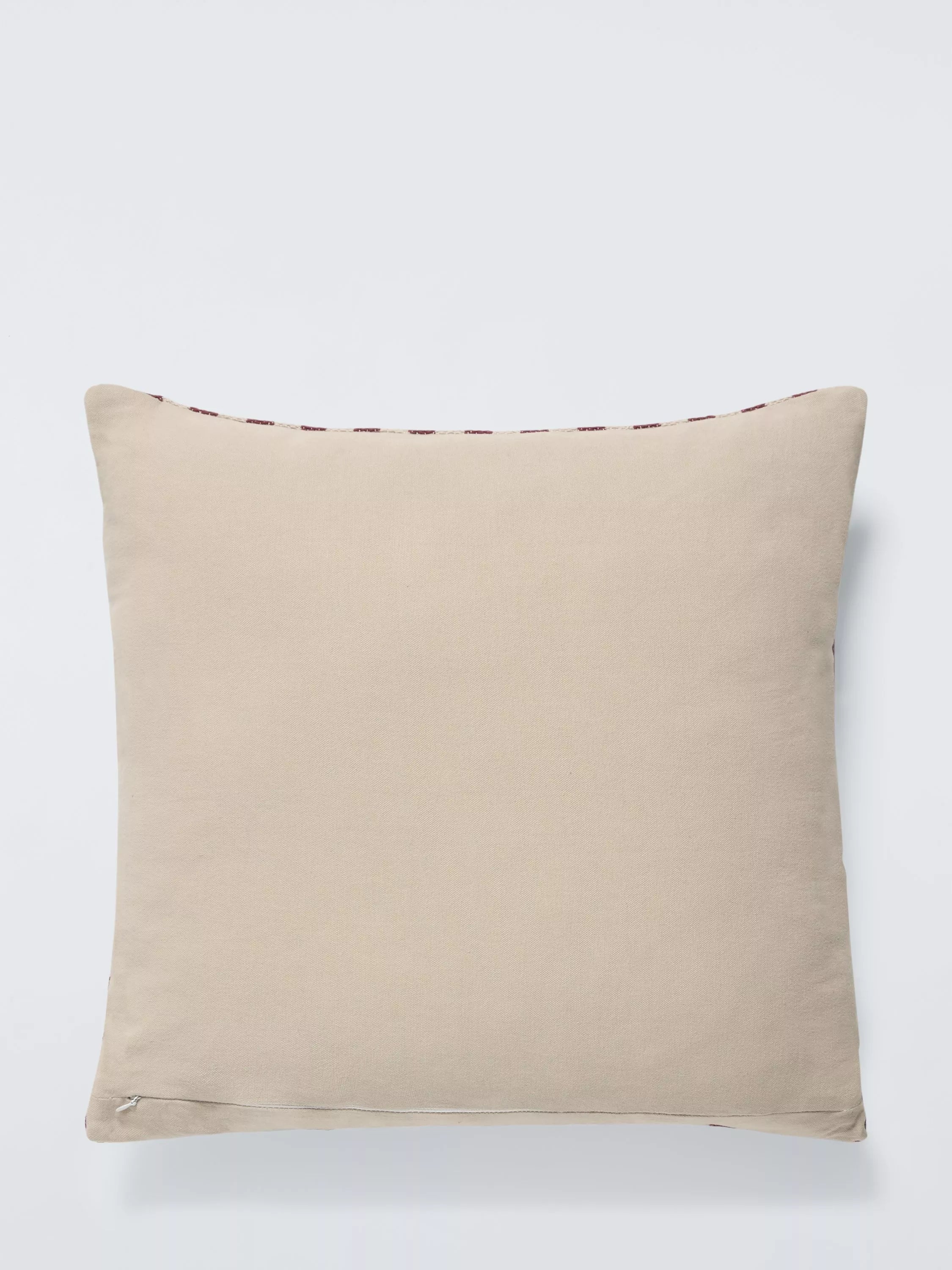 John Lewis Grid Geometric cushion Burnt Umber 50cm - British product