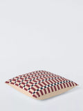 John Lewis Grid Geometric cushion Burnt Umber 50cm - British product