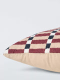 John Lewis Grid Geometric cushion Burnt Umber 50cm - British product