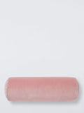 John Lewis Cotton Velvet Bolster Cushion, Pink