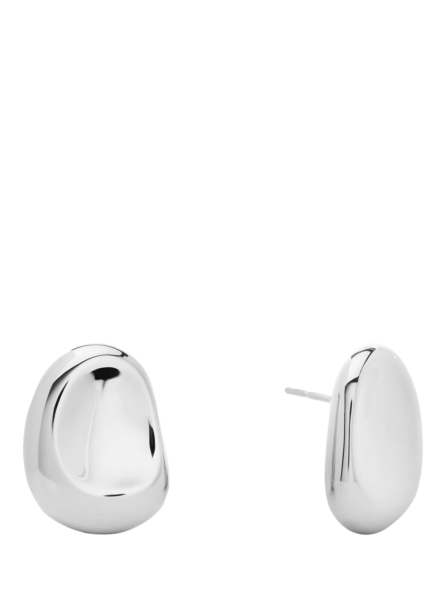 Monica Vinader Aria Bold silver stud earrings (British brand)