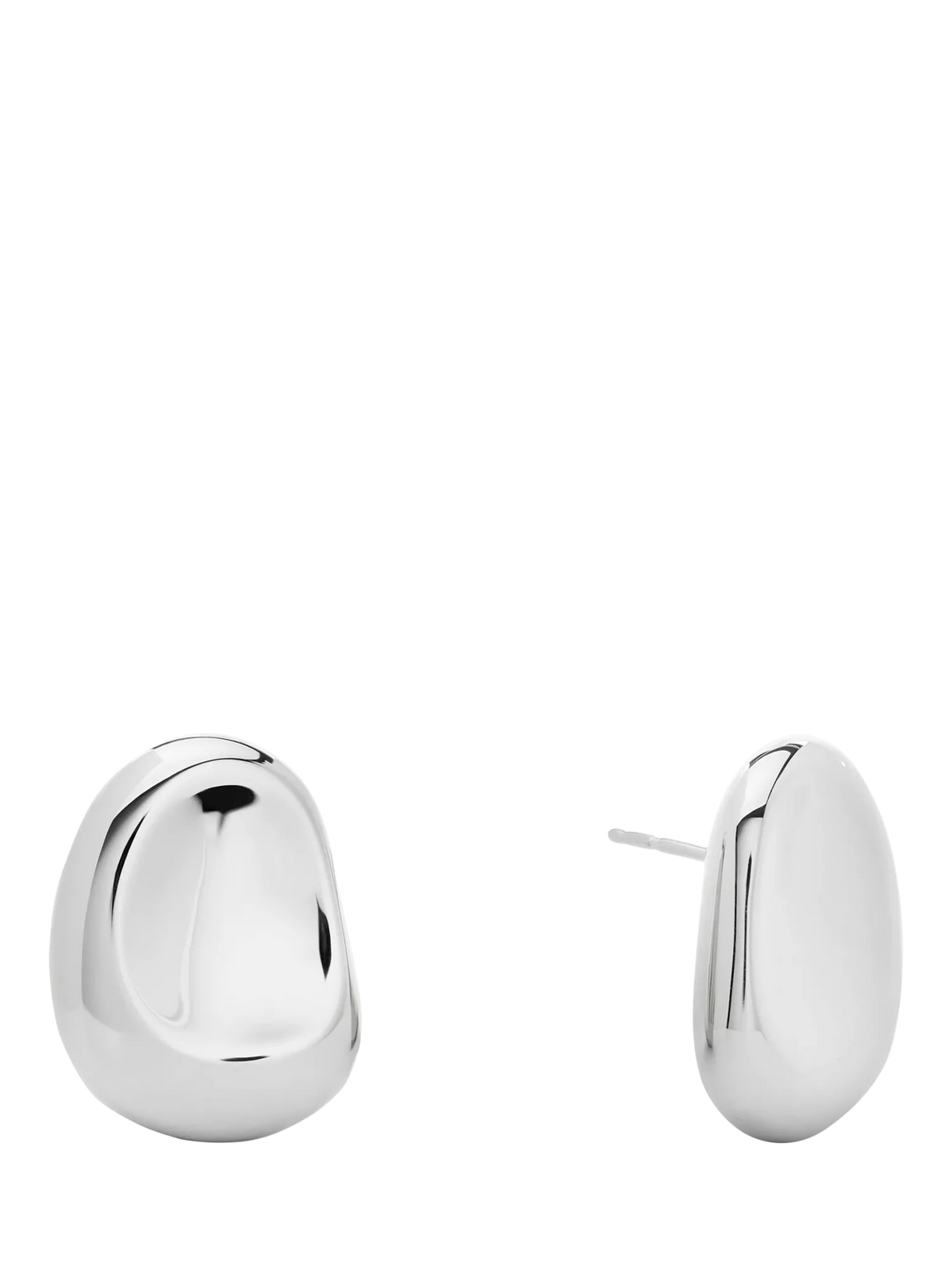 Monica Vinader Aria Bold silver stud earrings (British brand)