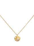 Monica Vinader Capri Keshi Pearl Disc Necklace in gold, imported from the UK