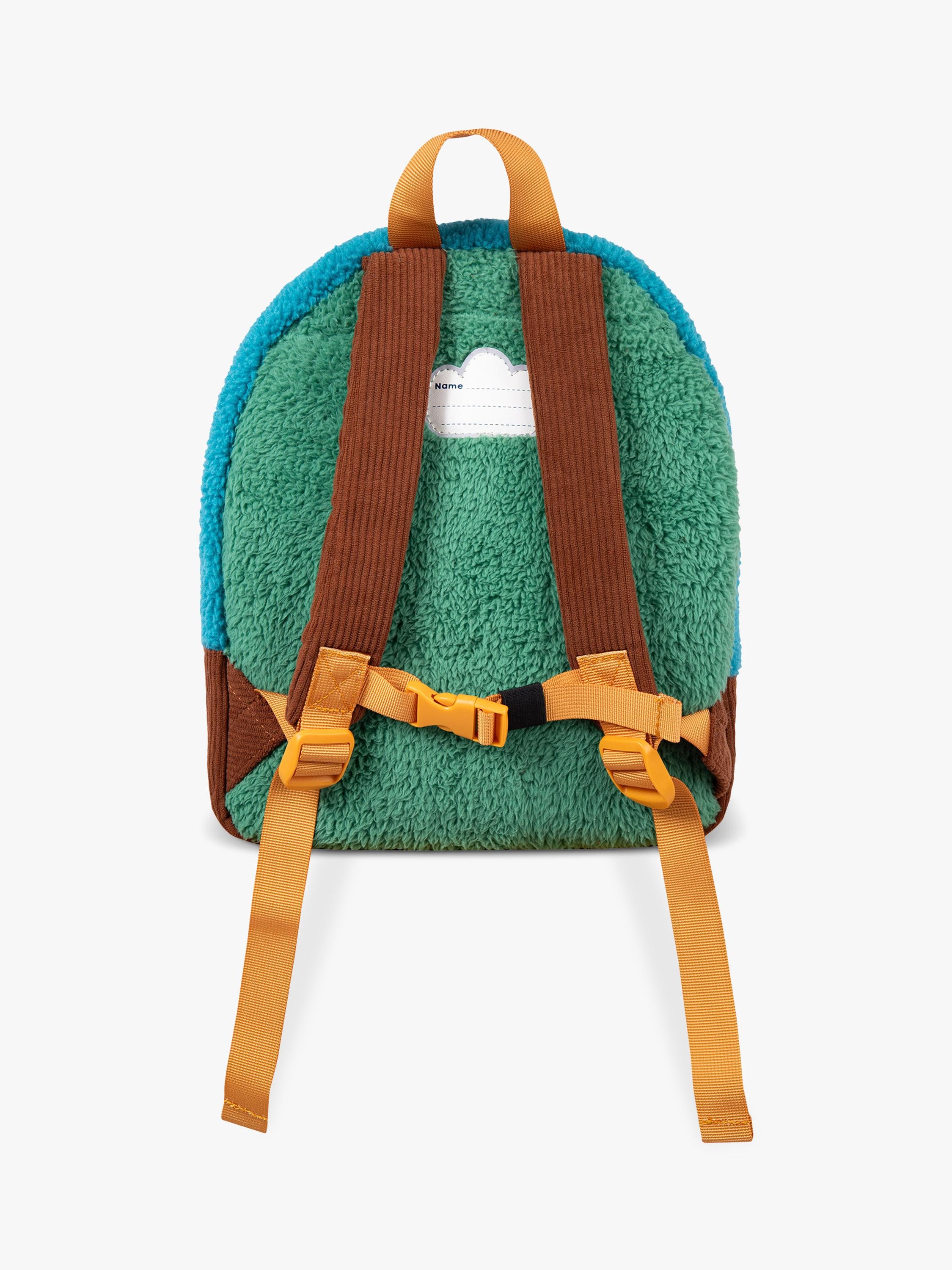 Frugi Beary Wild fleece backpack for kids, UK version