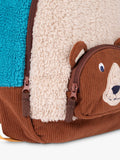 Frugi Beary Wild fleece backpack for kids, UK version