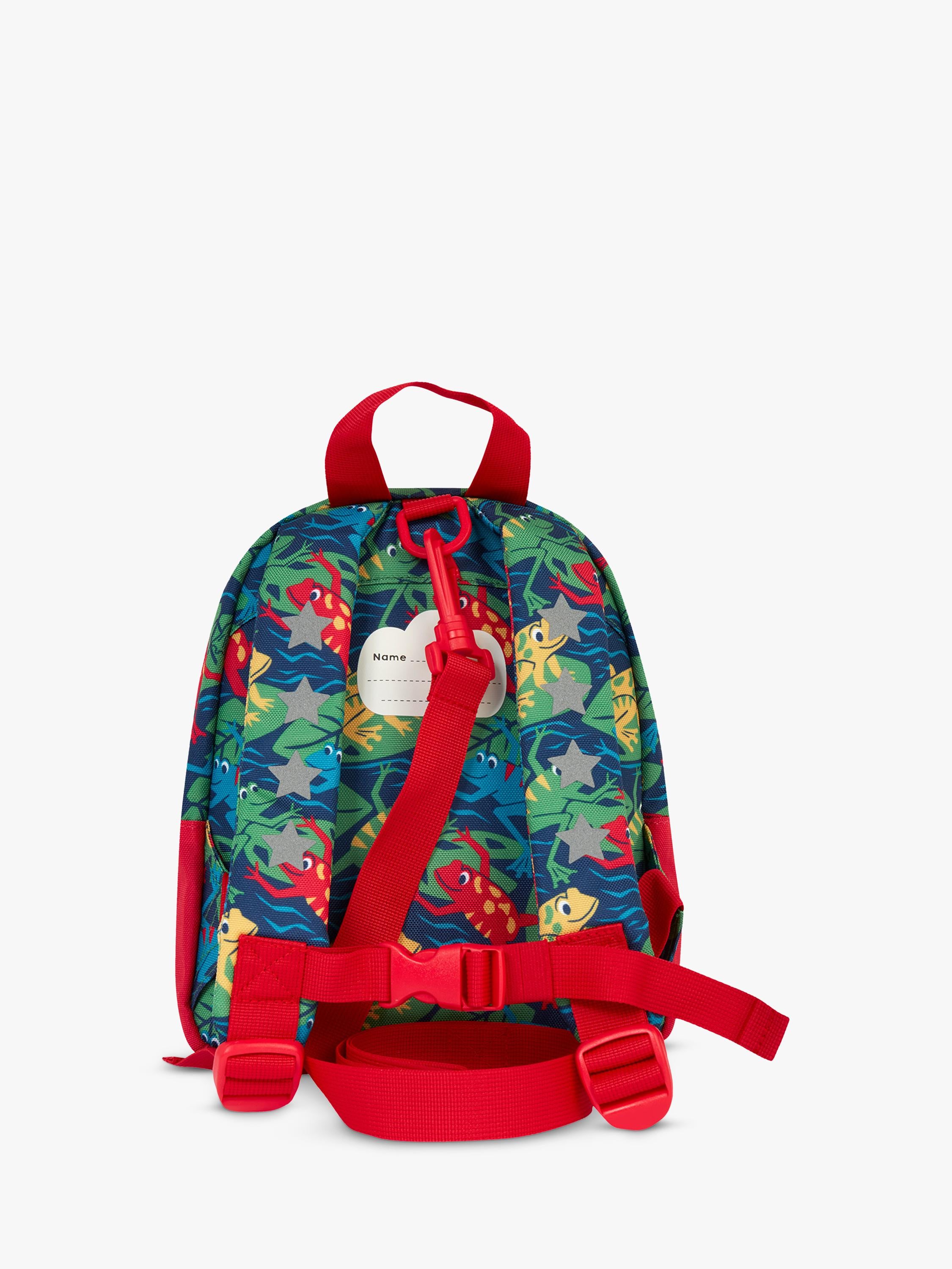 Frugi kids backpack Be Hoppy frog print - British product