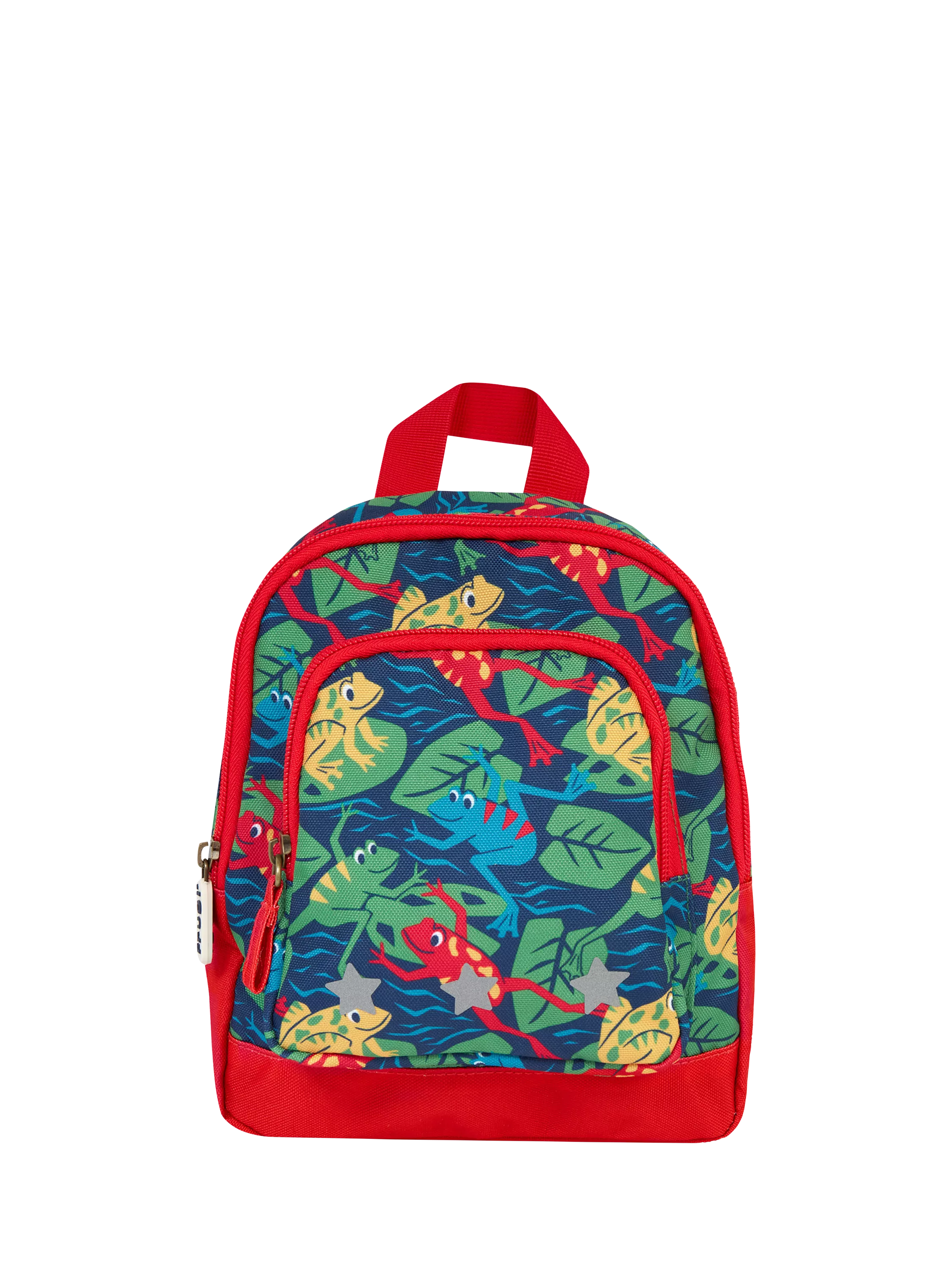 Frugi kids backpack Be Hoppy frog print - British product