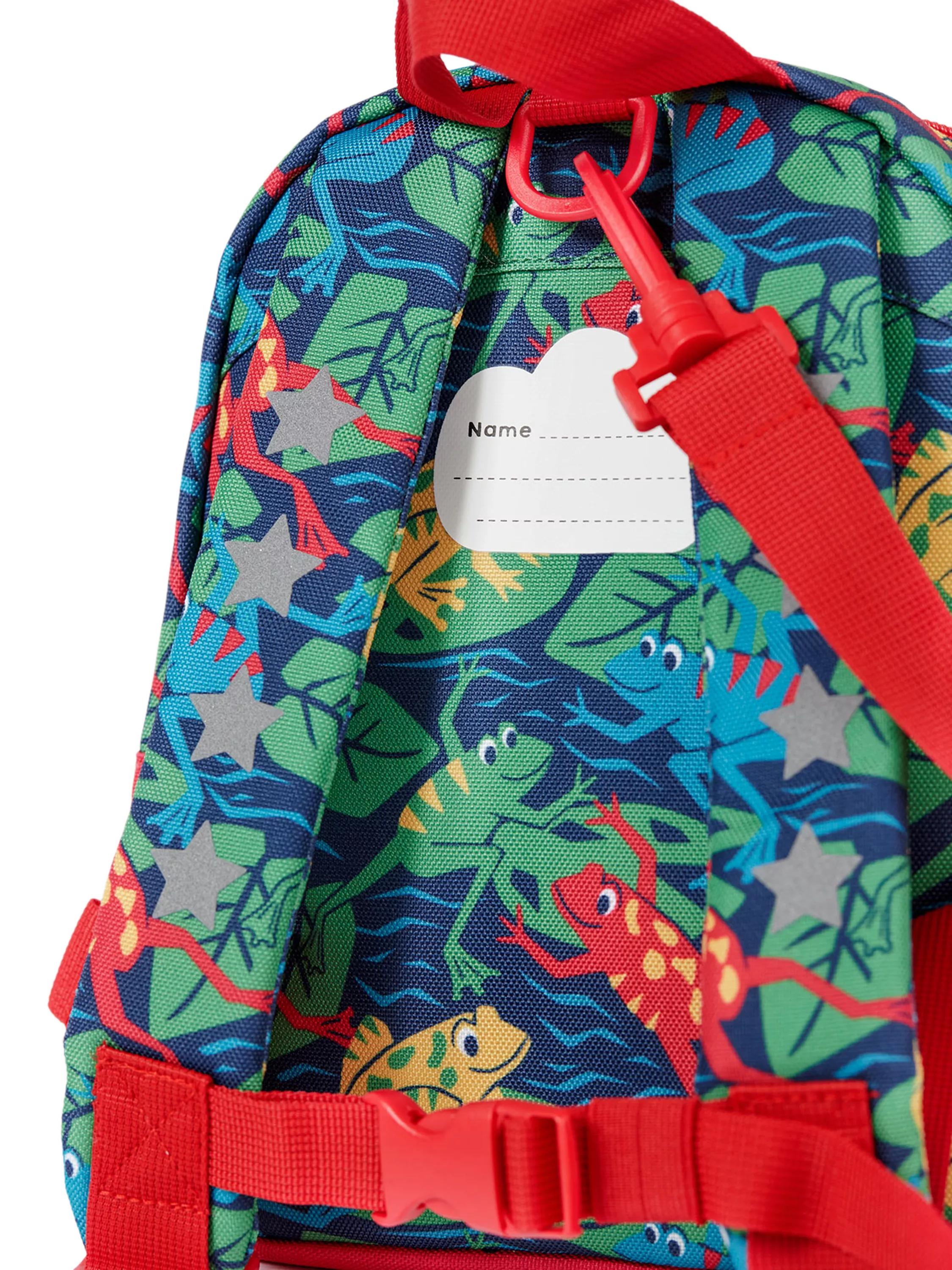 Frugi kids backpack Be Hoppy frog print - British product