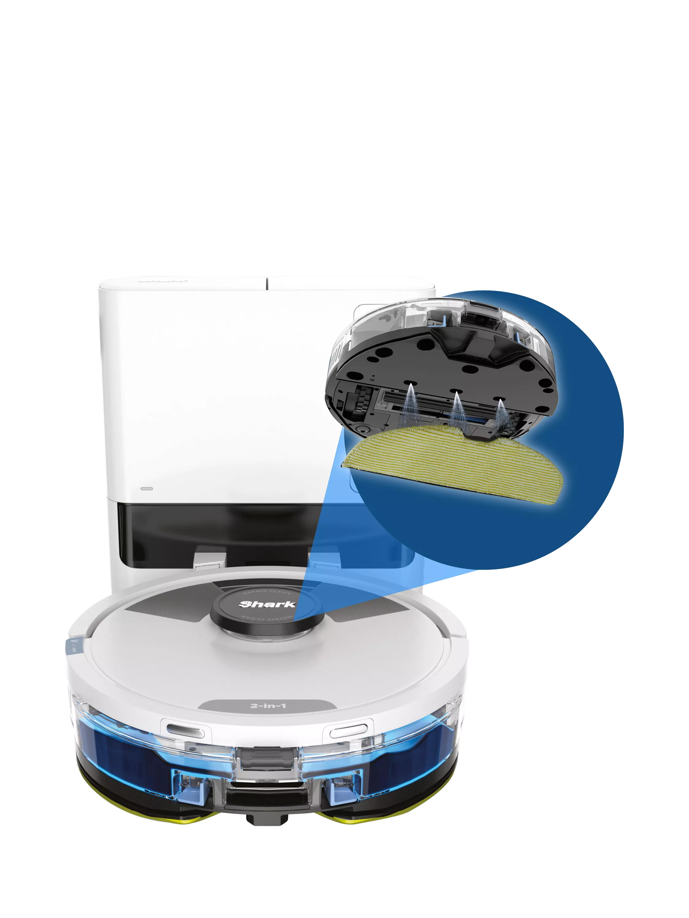 Shark Matrix Plus robot vacuum cleaner white silver, imported from the UK