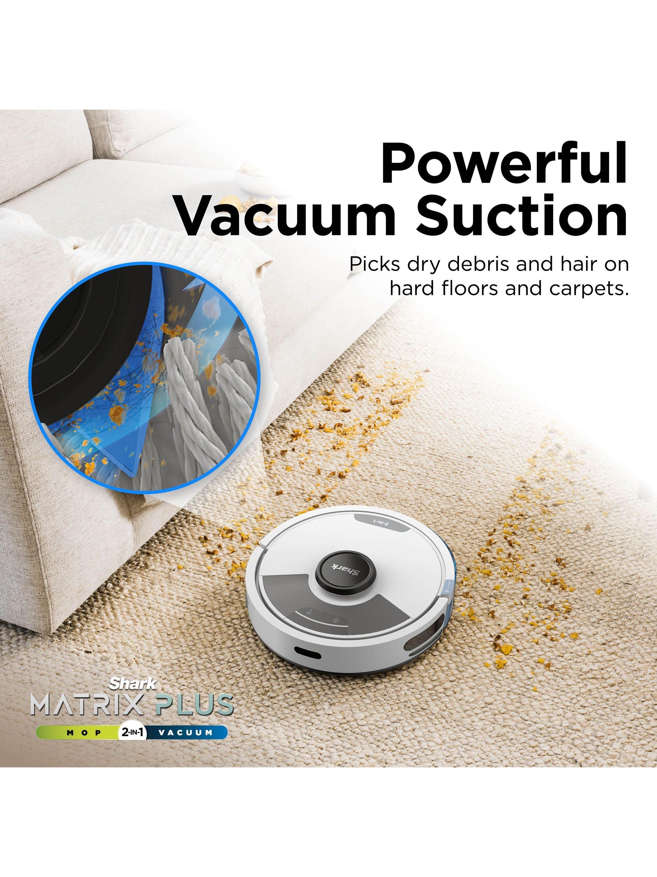 Shark Matrix Plus robot vacuum cleaner white silver, imported from the UK