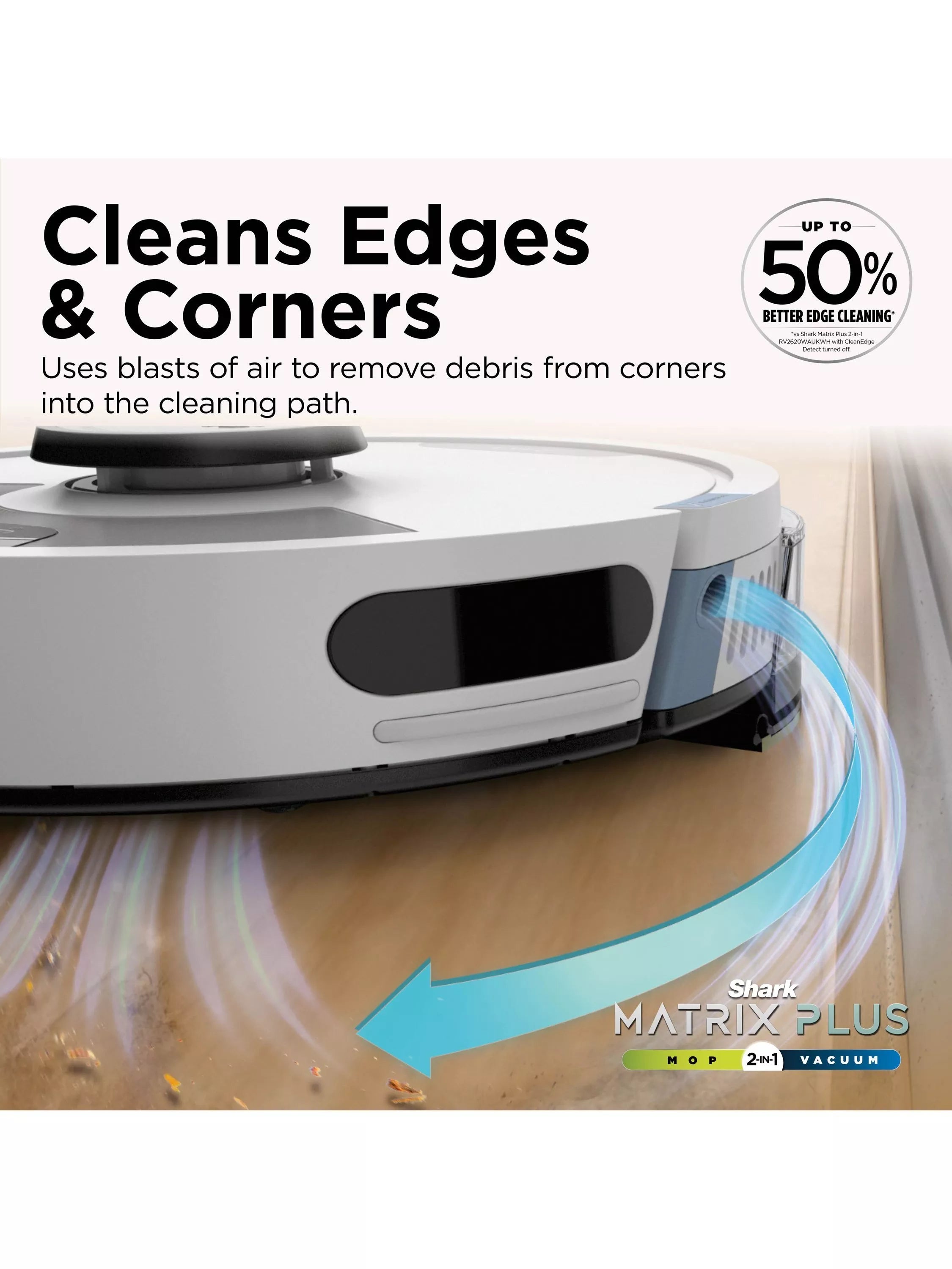 Shark Matrix Plus robot vacuum cleaner white silver, imported from the UK