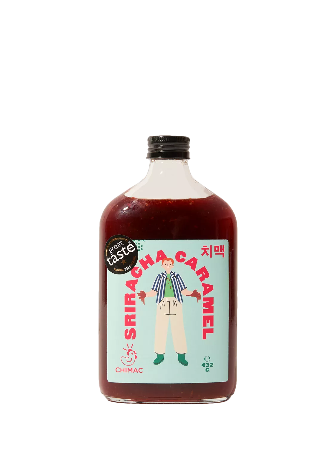Chimac Korean Sriracha Caramel Sauce 350ml, imported from the UK