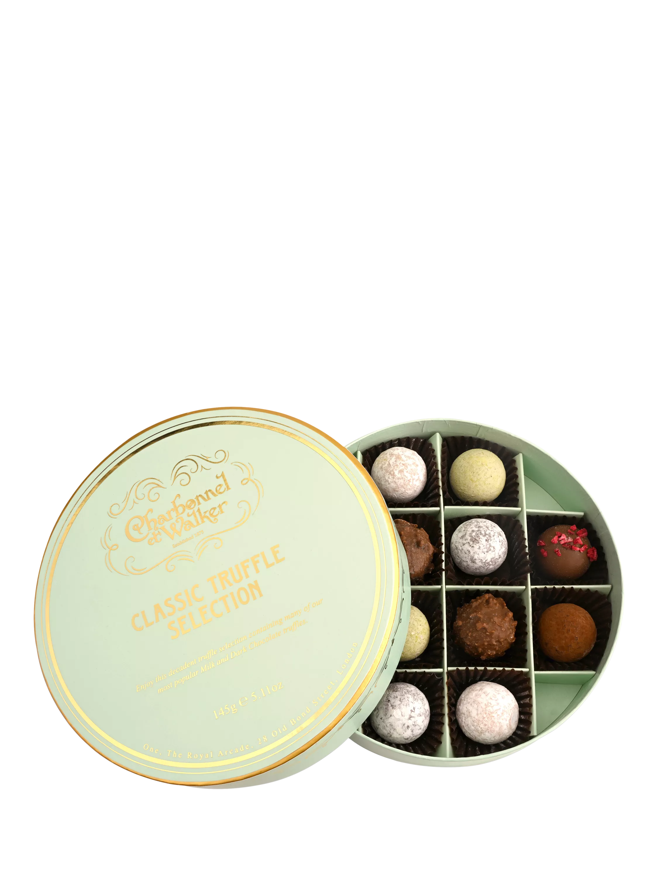 Charbonnel et Walker classic truffle selection 145g, imported from the UK